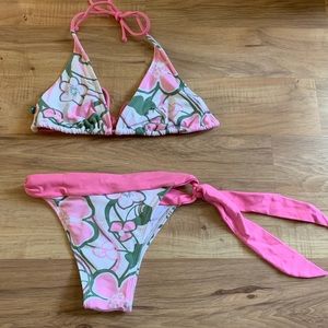 Coral Buquinis Brazilian bikini set